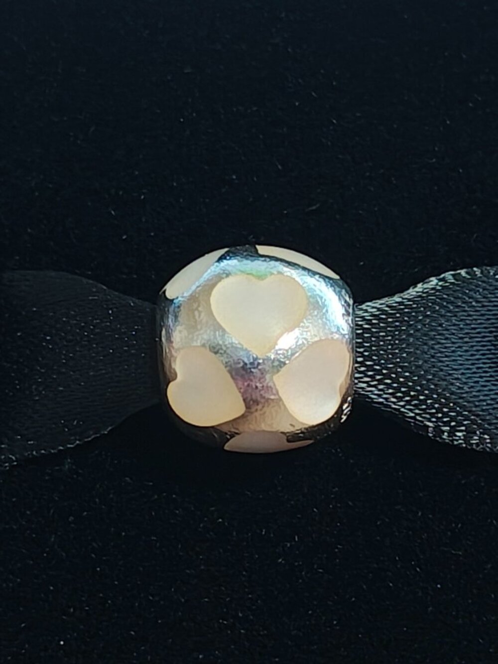 Authentic Pandora Retired Love Me Mother of Pearl Charm 790398MPW